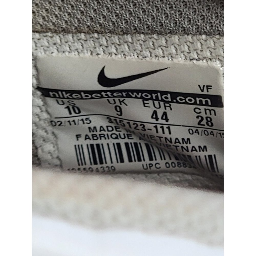Nike White Air Force 1 Shoes 315123-111 Mens Size 10 Athletic Sneakers 2015 - Picture 6 of 6